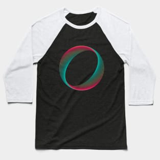 Gradient line art of circle rainbow Baseball T-Shirt